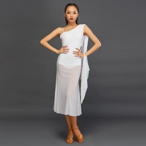 Dynasties Latin Dance Girl Adult High -End Performance Dress Test Ученики современная национальная танцевальная юбка танцевальной танце