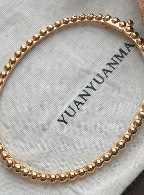 通勤百搭单珠边手镯抛光仔细