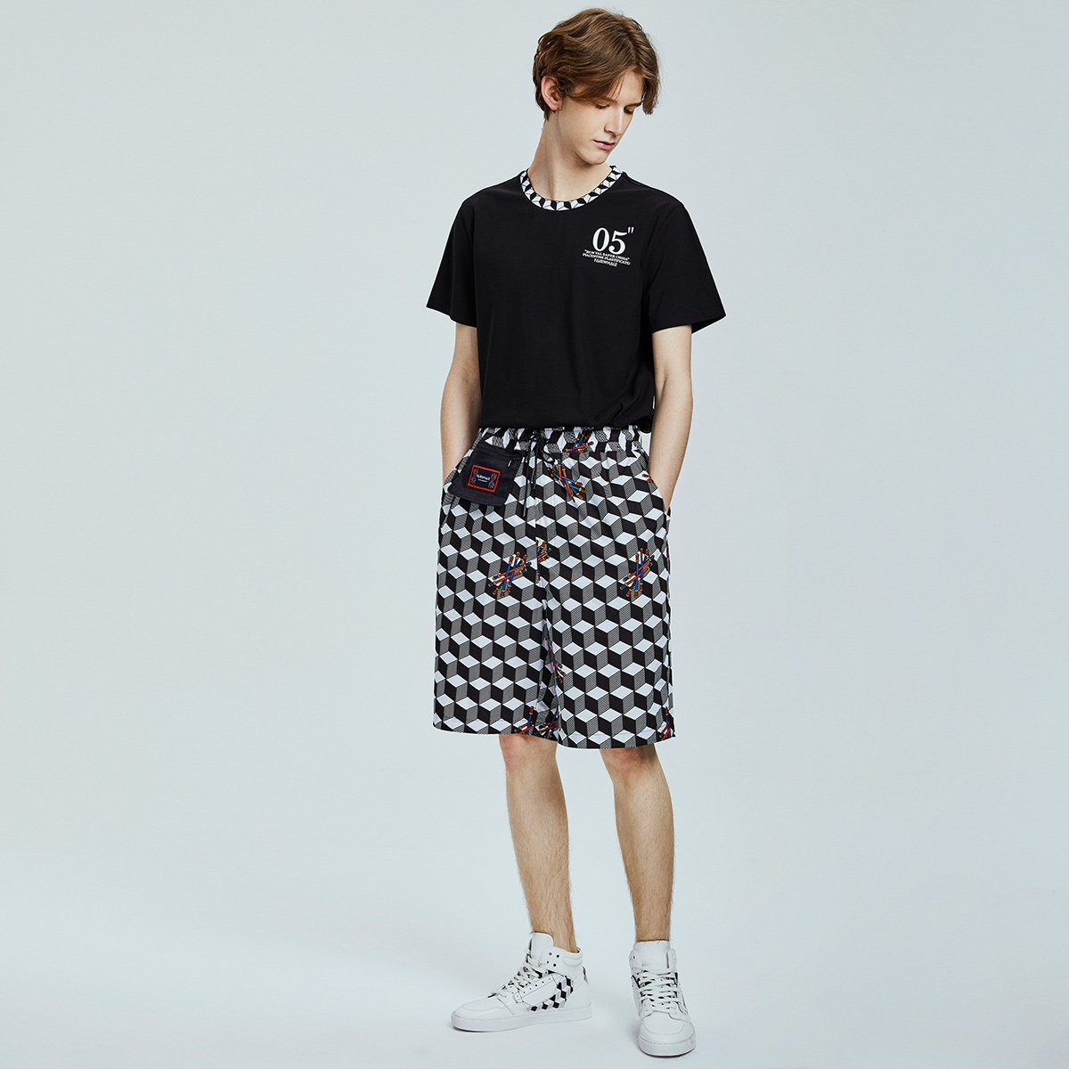 商场同款马克华菲2019夏季3d休闲裤 马克华菲outlets店休闲裤