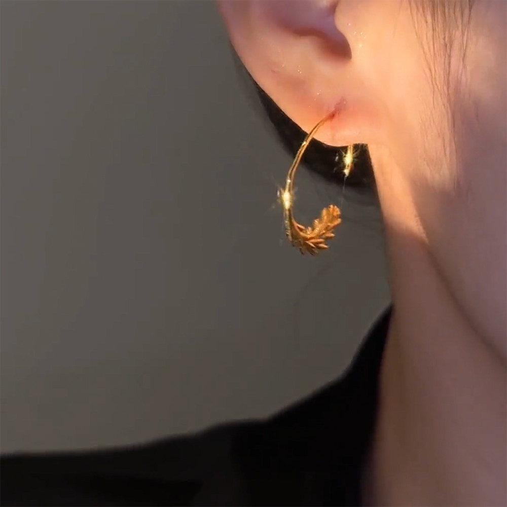 今年流行耳环麦穗耳圈个性新款时尚不掉色不规则洋气穗穗平安耳钉,淘宝优惠券,粉丝福利购,淘宝优惠卷