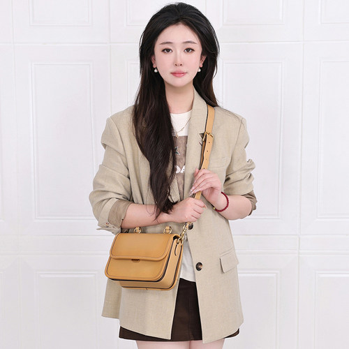 【正品保证】COACH/蔻驰 女包ROGUE小方包皮质手提包单肩包 - 图3