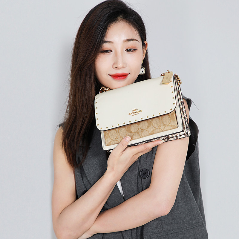 coach /蔻驰女士新款轻奢pvc女包 GINKGOES海外女士包袋