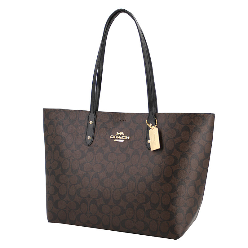 coach /蔻驰新款休闲c纹托特包 GINKGOES海外女士包袋