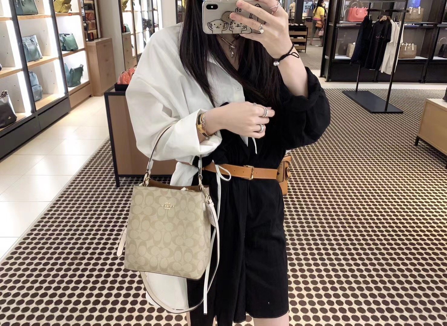 coach /蔻驰20年新款女士水桶包 GINKGOES海外女士包袋