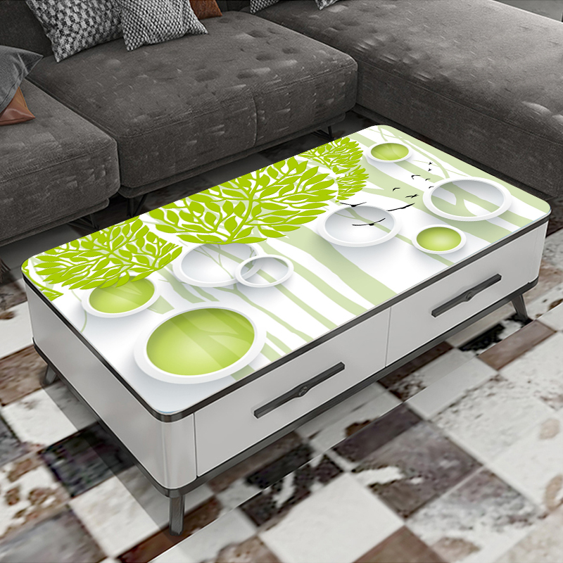 简约现代3D桌垫桌布PVC塑料长方形防烫茶几垫餐桌垫防水防油免洗 - 图2