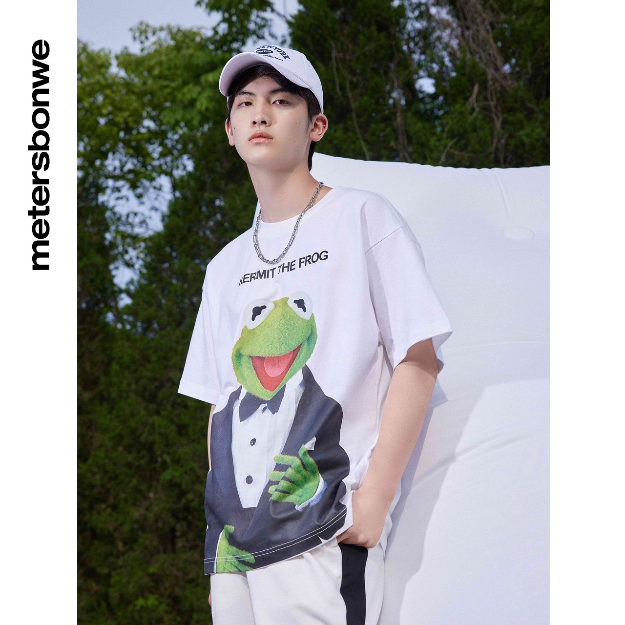 夏季美特斯邦威男女前胸大简约t恤 美特斯邦威outlets店T恤