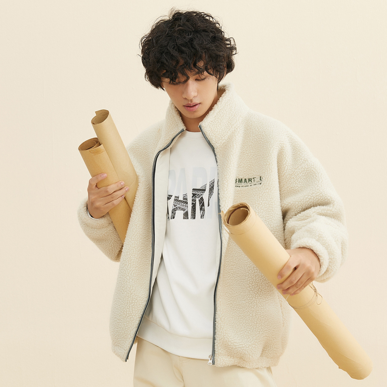  美特斯邦威outlets店棉衣