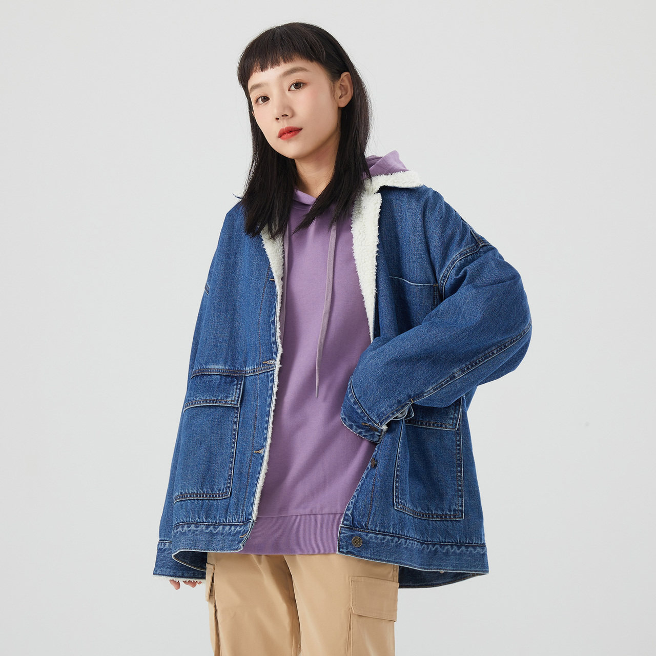 美特斯邦威灯芯绒宽松春夏仿夹克 美特斯邦威outlets店短外套