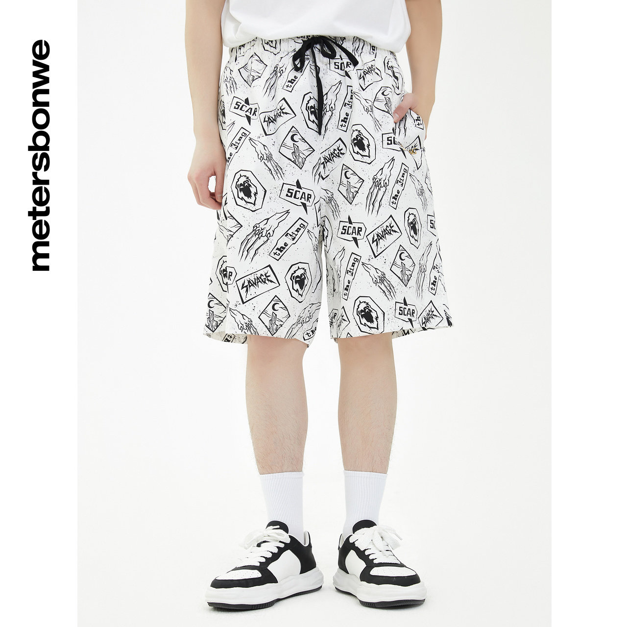 夏季美特斯邦威宽松男直筒休闲裤 美特斯邦威outlets店休闲裤