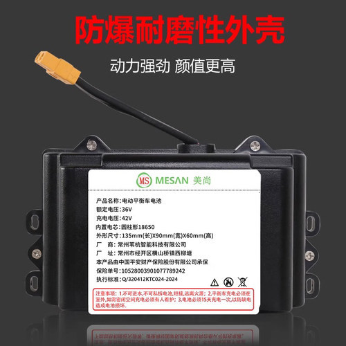 阿尔郎电动平衡车电瓶专通用锂电池36v配件安派合一新能源领奥42v - 图3
