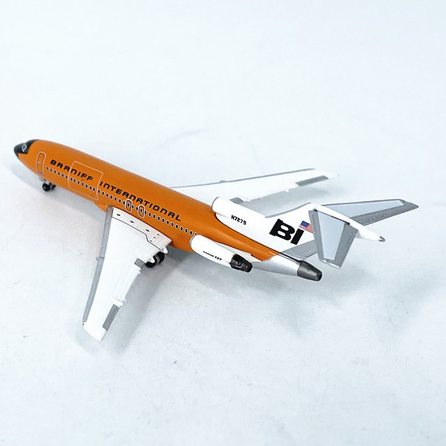 1 500 Braniff International Airlines Boeing 727-100 passenger aircraft N7279 aircraft model alloy finished product