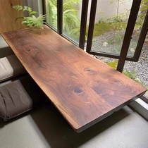 North American Black Walnuts Wood Large Board Table Log Solid Wood Tea Table Tea Desk Table Office South American Book Desktop Brief About Spot