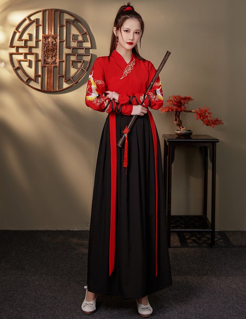 原创汉服男女古风中国风日常班服 美缇雅乐民族服装/舞台装