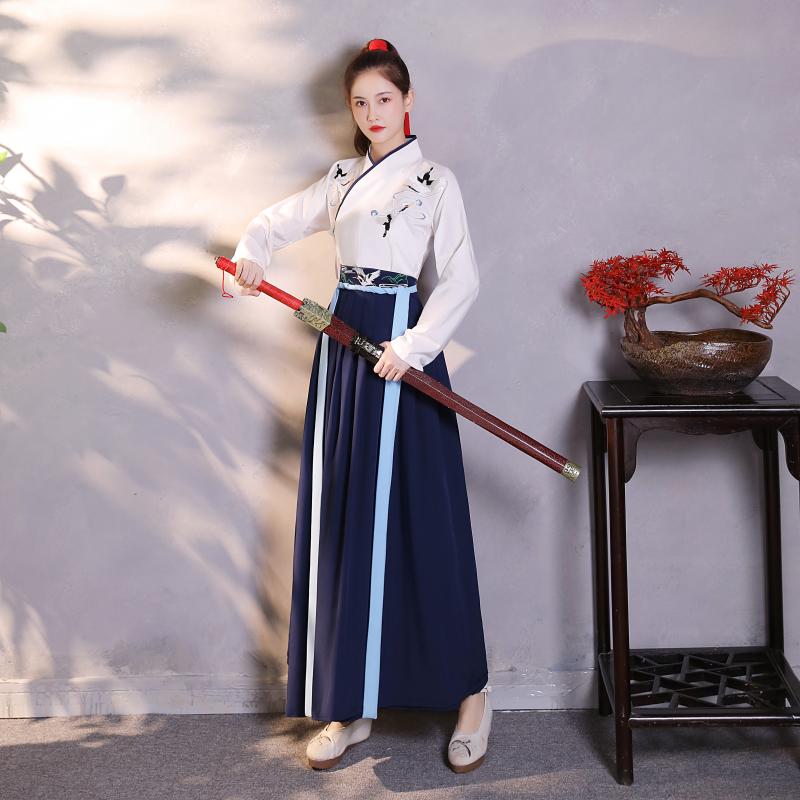 女中国风仙气武侠服古风交领汉服 美缇雅乐民族服装/舞台装