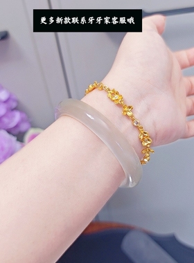 新中式轻奢风点钻火树银花山茶花手链桂花手链高级气质百搭手饰