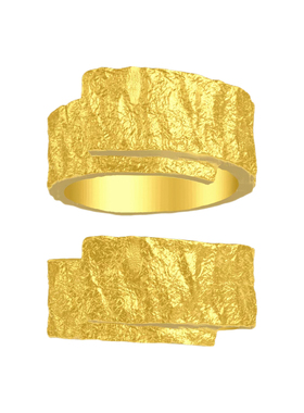 新款不规则戒指黄金石膏模具不规则纹理戒指居家打金模具金银倒模