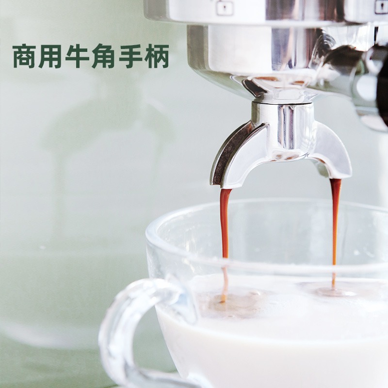 柏翠PE3690复古意式浓缩咖啡机家用小型全半自动商用蒸汽式打奶泡 - 图1