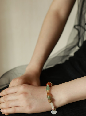 Shiitake「手工系列」天然玉石串珠手链