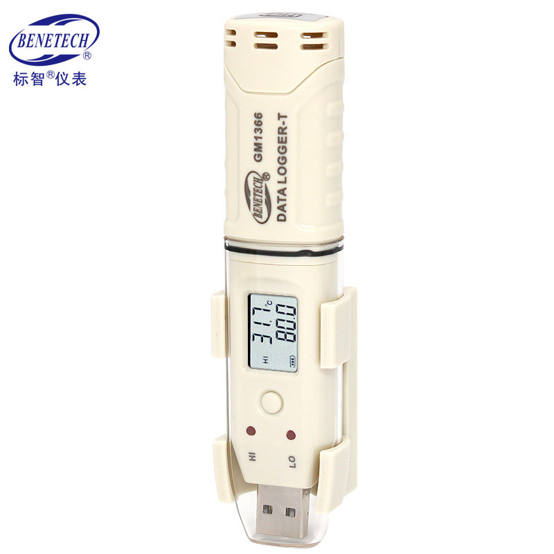 标智GM1365温度湿度记录仪 数字温度计湿度计 露点仪环境温湿表 - 图0
