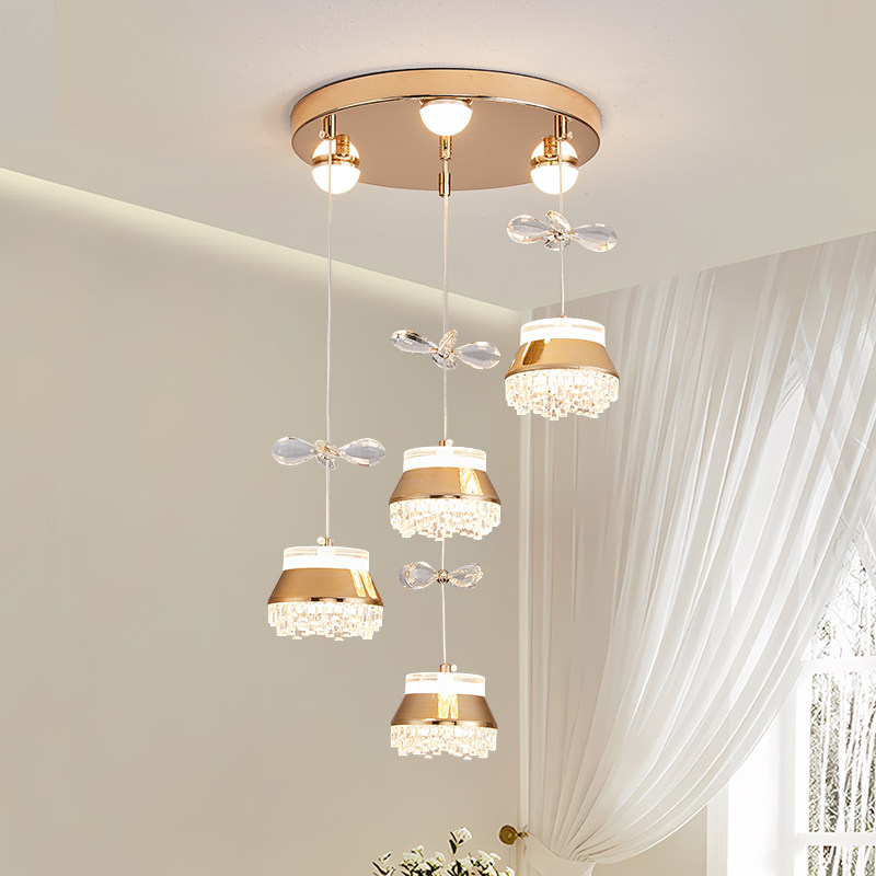 超亮餐厅灯吊灯LED现代简约轻奢中山灯具圆盘餐桌灯楼梯吧台饭厅S,淘宝优惠券,粉丝福利购,淘宝优惠卷