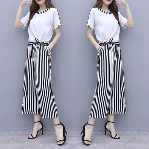 Летний весенний шифоновый комплект, коллекция 2023, в западном стиле