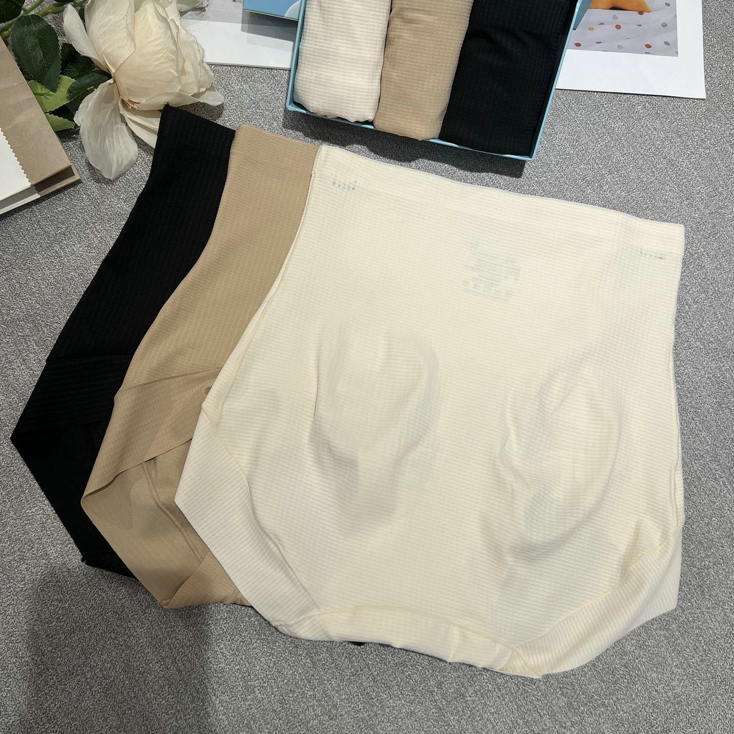 3条盒装高腰收腹塑身内裤女春夏季透气舒适无痕美体短裤大版纯色,淘宝优惠券,粉丝福利购,淘宝优惠卷