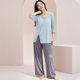 ເຢັນ antibacterial ແມ່ຍິງໃນເຮືອນໃສ່ pajamas ມີ pad ຫນ້າເອິກ