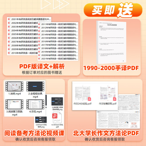 现货】北图2026考研英语真题手译本考研英语一手译本英语二26手译本翻译本笔译真题阅读翻译神器笔记本见山学长考研英语手译白皮书 - 图2