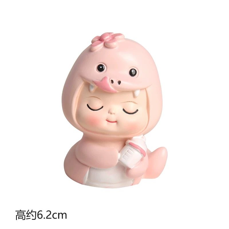 卡通可爱生肖蛇宝宝摆件男孩女孩国潮蛇年宝礼物生日蛋糕居家树脂,淘宝优惠券,粉丝福利购,淘宝优惠卷