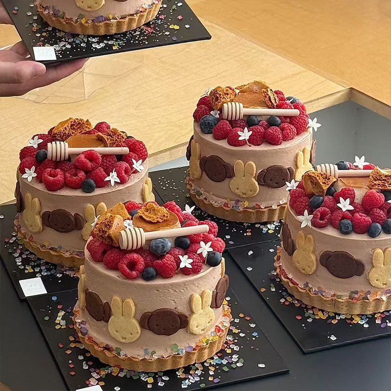 秋季治愈系蜂蜜巧克力布丁塔蛋糕装饰蜂蜜搅拌棍熊兔饼干装扮配件,淘宝优惠券,粉丝福利购,淘宝优惠卷