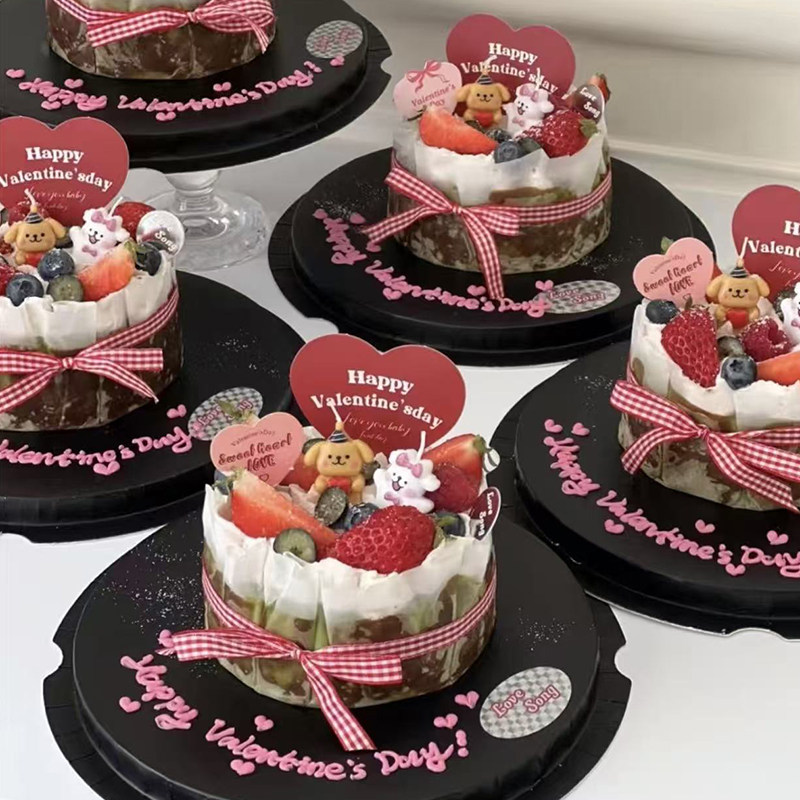 韩系情人节抱爱心蝴蝶结小狗蜡烛蛋糕装饰情侣表白love卡片装扮,淘宝优惠券,粉丝福利购,淘宝优惠卷