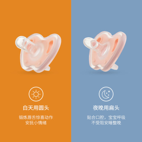 安抚奶嘴婴儿超软防胀气0-3到6个月以上仿母乳新生宝宝安睡觉神器 - 图3
