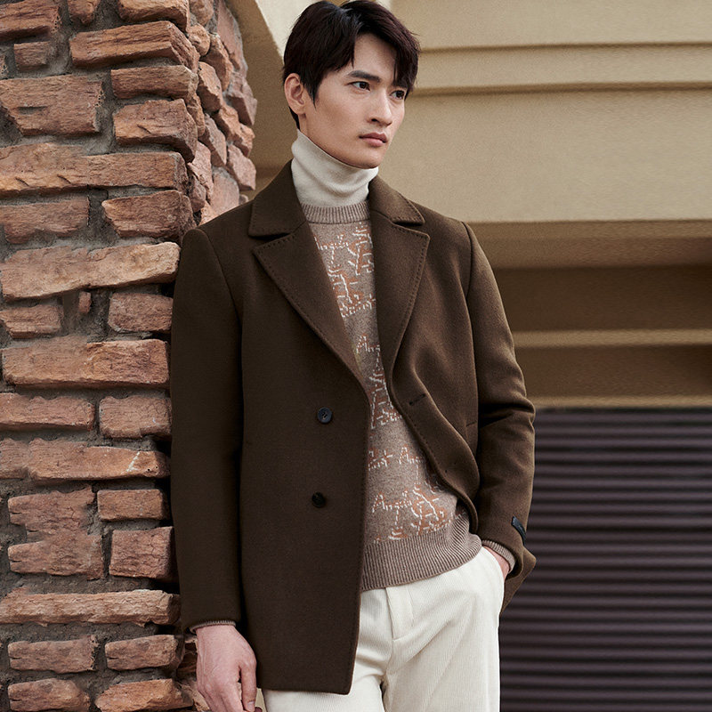 报喜鸟2025秋冬新款男士商务正装毛呢大衣休闲百搭绵羊毛上衣外套,淘宝优惠券,粉丝福利购,淘宝优惠卷