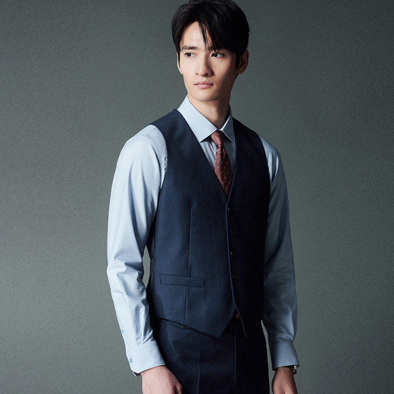 报喜鸟秋季男商务正装西服官方亲肤内搭潮流修身无领高端马甲上衣,淘宝优惠券,粉丝福利购,淘宝优惠卷