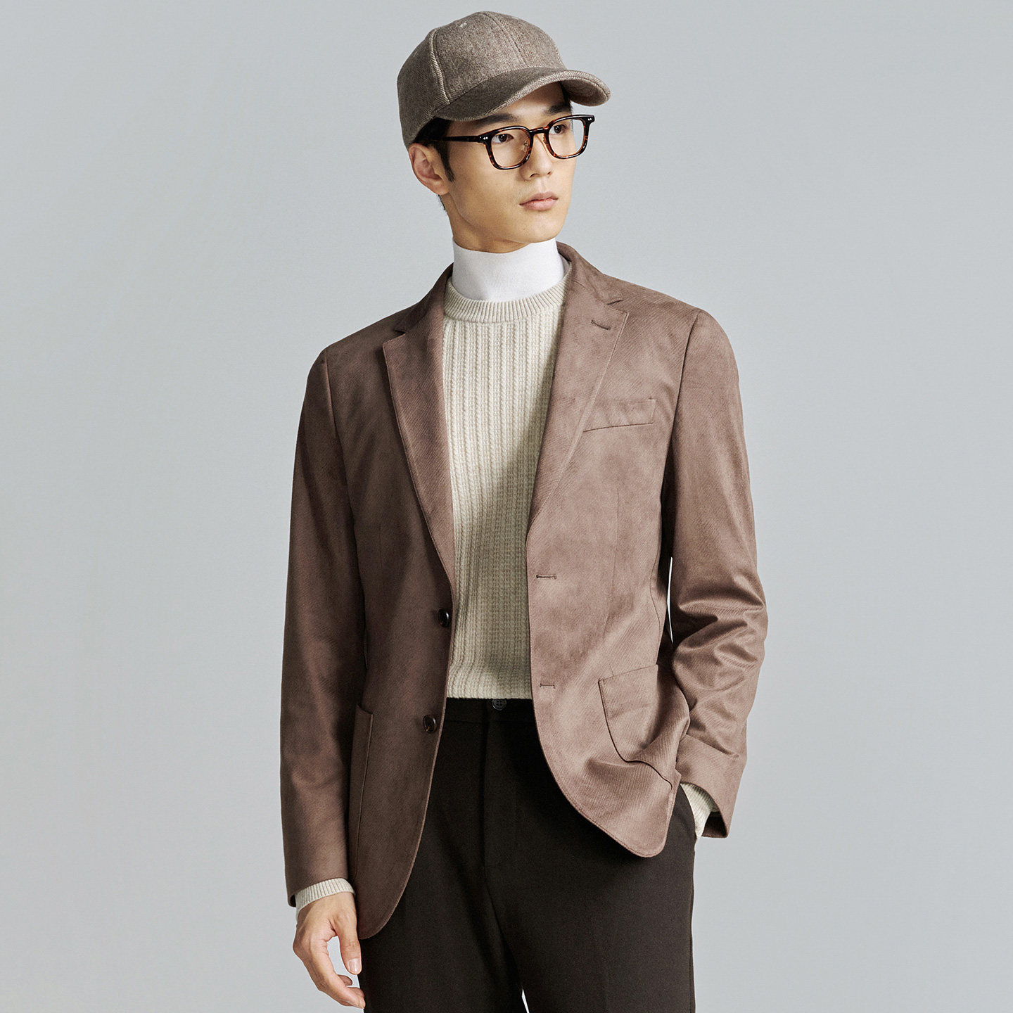 【运动西服】报喜鸟秋季新款男商务休闲单西西装卡其色便西上衣男,淘宝优惠券,粉丝福利购,淘宝优惠卷