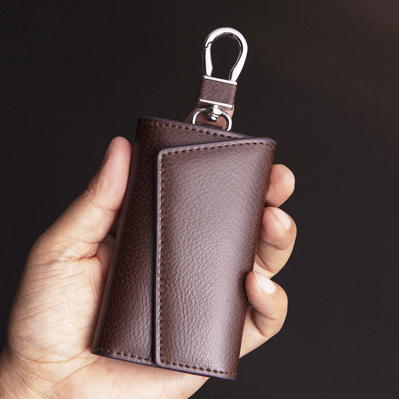 千行男真皮腰挂多功能大容量女卡包 千行钥匙包