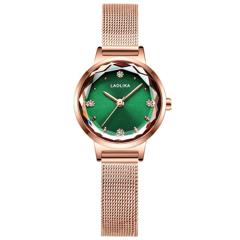 小表盘女士时尚简约气质学院风女表 劳利卡手表国产腕表