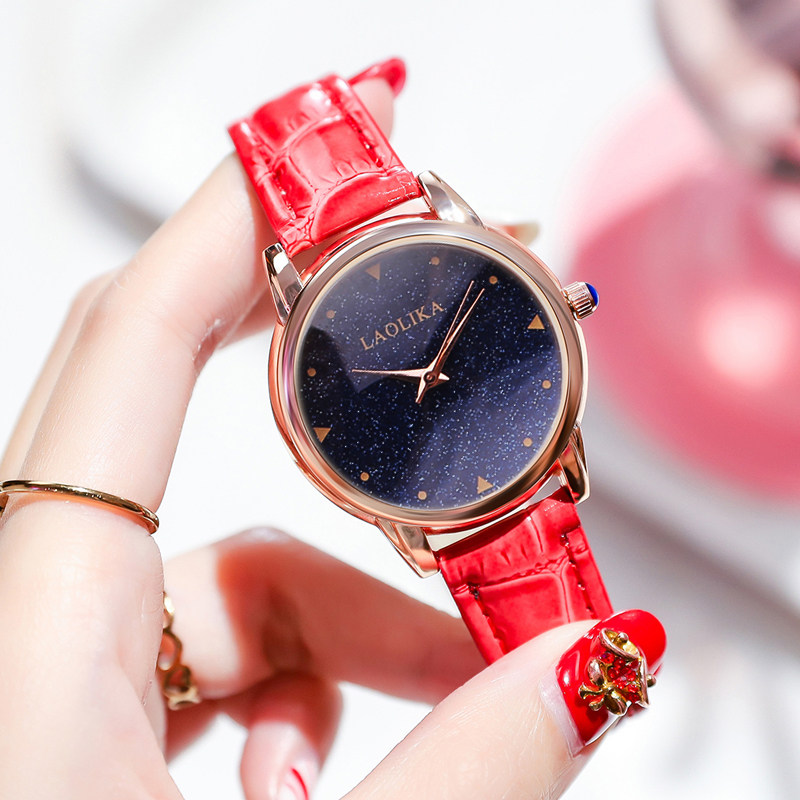 闺蜜生日礼物可爱休闲夜光学生表 劳利卡手表国产腕表