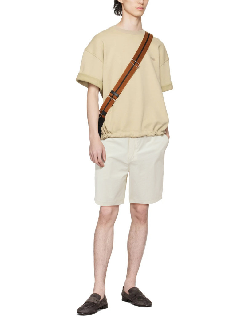 柜6250 意式轻奢撞色织带夏季男士高端透气耐磨时尚商务休闲短裤,淘宝优惠券,粉丝福利购,淘宝优惠卷