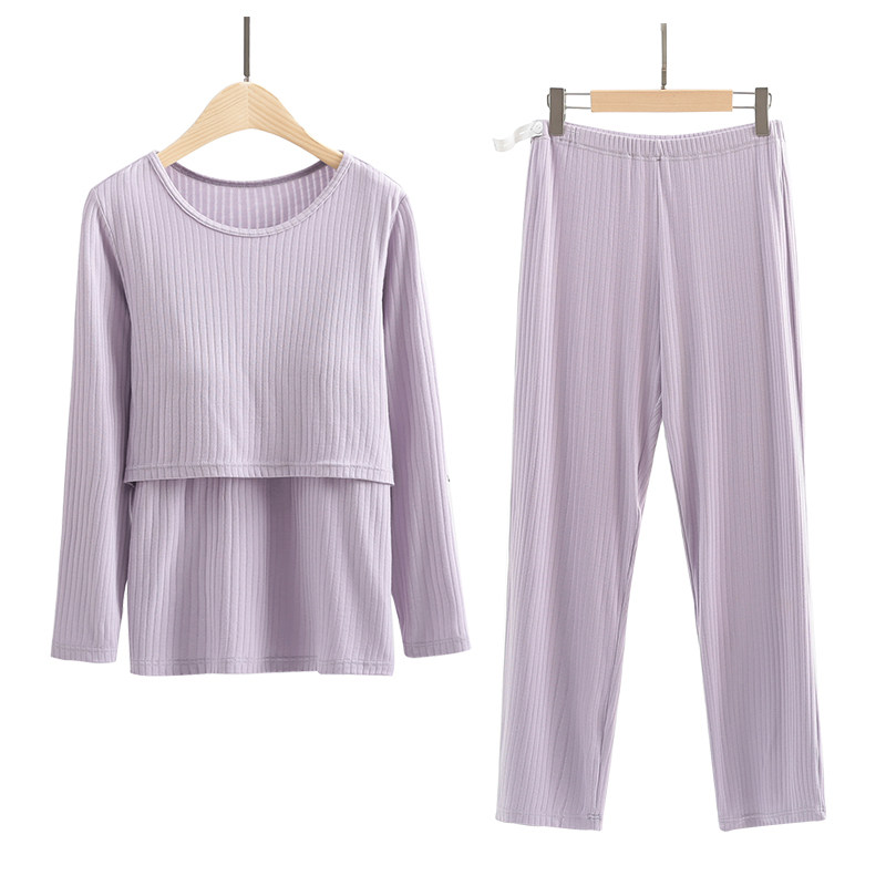 月子服孕妇春秋季8 7月份坐睡衣 若恬家居服套装