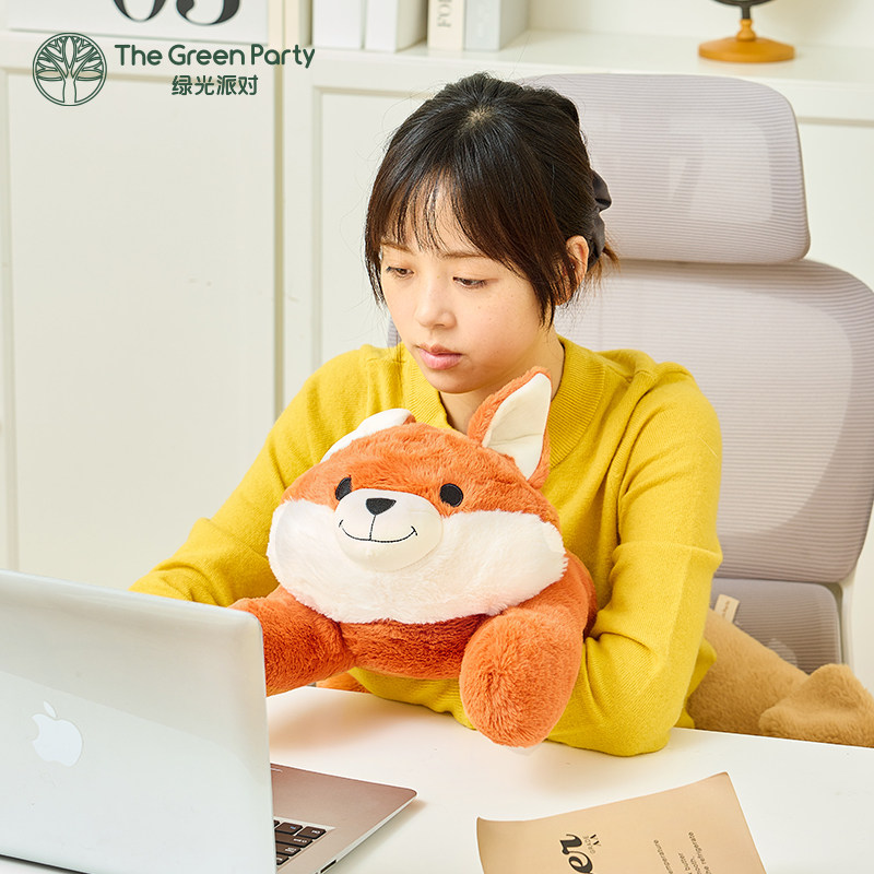 TheGreenParty狐狸抱枕玩偶趴趴企鹅公仔送女生日礼物午睡腰靠枕,淘宝优惠券,粉丝福利购,淘宝优惠卷
