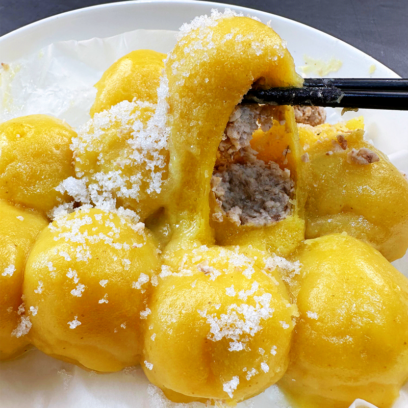 Northeastern big yellow rice sticky bean buns handmade New Year bean buns