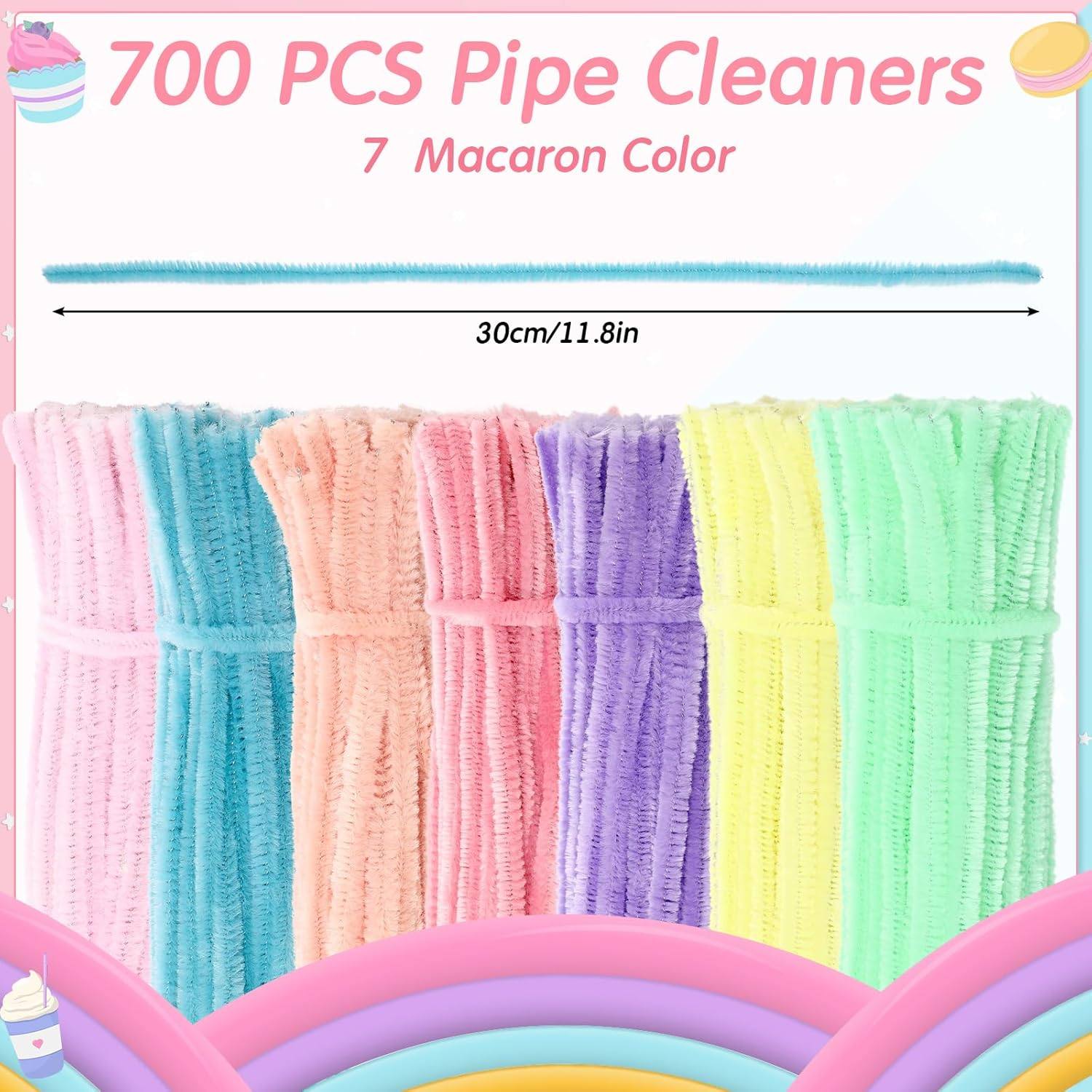 700Pc Pipe DIY Cleaners for Craft Flower Pipe Colored Fluffy,淘宝优惠券,粉丝福利购,淘宝优惠卷