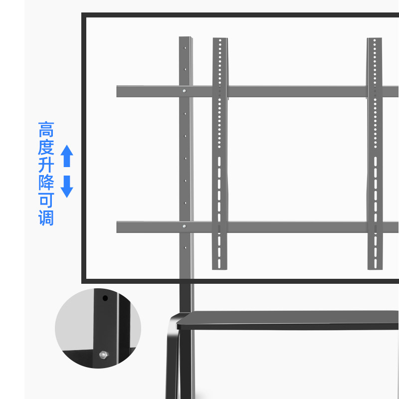 通用于索尼KD-75X9500H电视落地式移动支架50-75英寸移动推车-图2