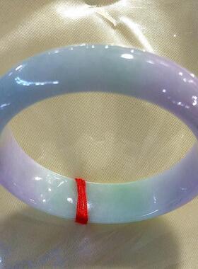 2026缅甸天然浅紫罗兰飘花镯子玉翠色玉手镯玉石玉器送礼送女友妈