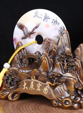 2026大展宏图老鹰摆件创意客厅桌面公司办公室装饰公司开业礼品摆