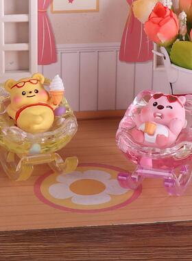 2026小红书爆款轻松快乐摇摇椅盲盒创意桌面工艺品家居装饰摆件