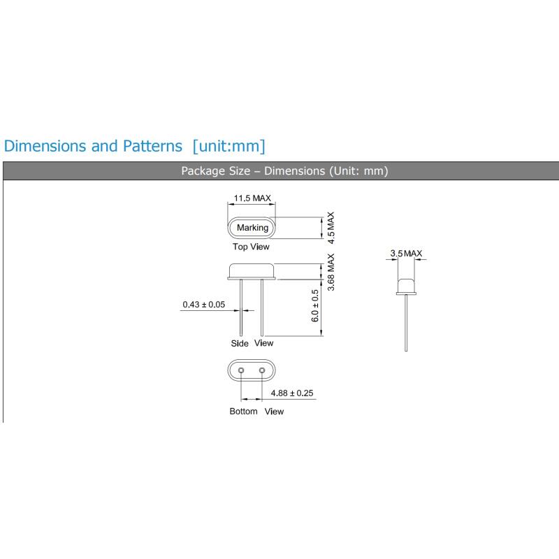 直插无源晶振 17.1776M HC-49S 17.1776MHZ 20PF 20PPM 晶体正品 - 图0