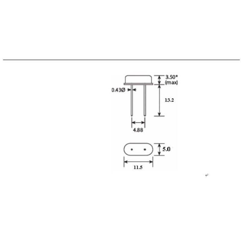 11.2896MHZ  49S直插无源晶振11.2896M  Crystal 晶体 - 图0