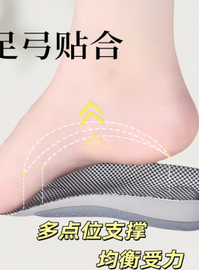 PORON舒适运动抑菌隐形增高鞋垫